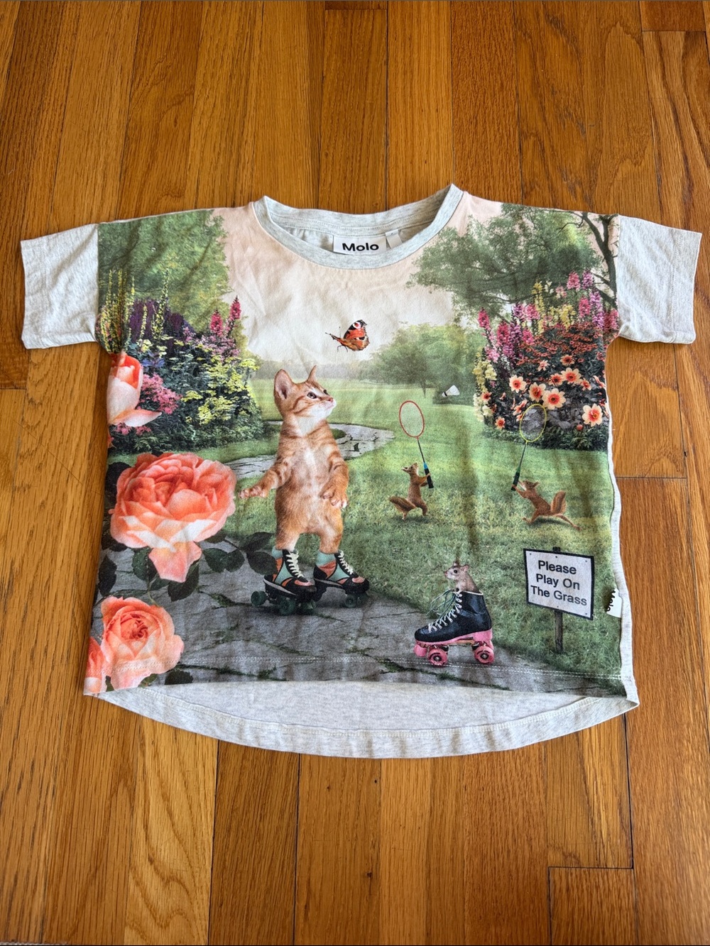 Molo Girls Cat Shirt